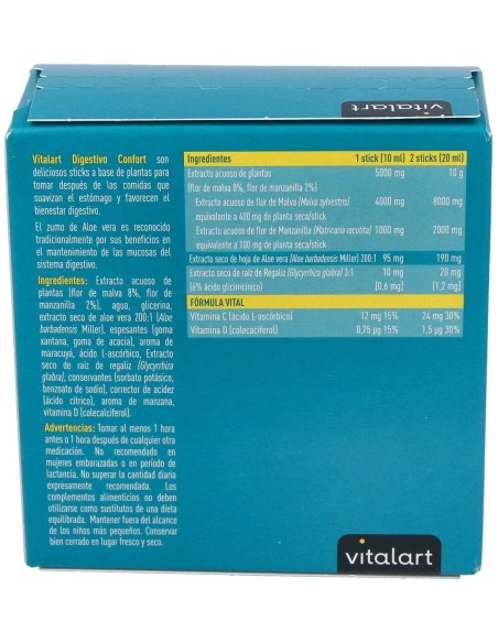 Vitalart Digestivo 20 Sticks de Vitalart