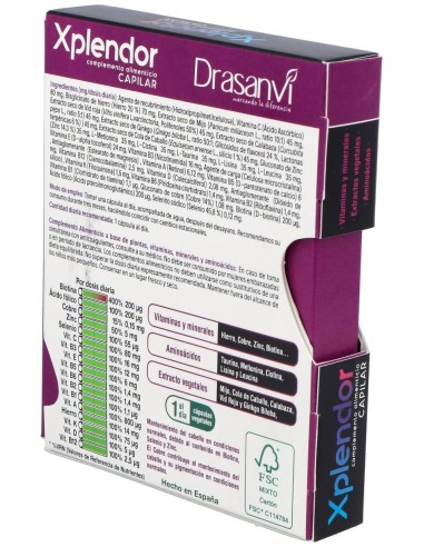 Xplendor Capilar 24 Capsulas Drasanvi