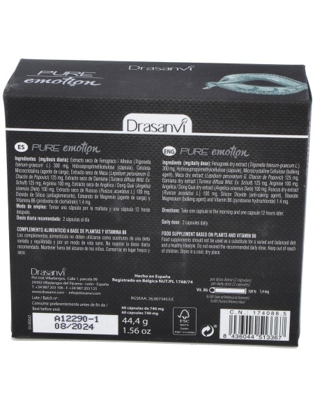 Pure Emotion Mujer 60Cap. de Drasanvi