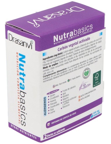 Nutrabasics Carbon Vegetal 60Cap. de Drasanvi