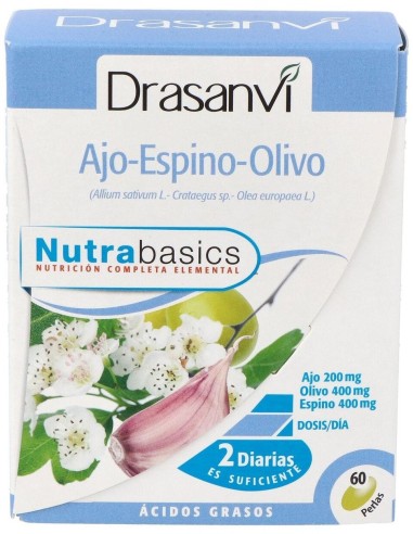 Nutrabasics Ajo-Espino-Olivo 60Perlas de Drasanvi