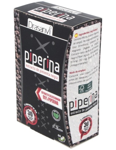 Piperina 60 Capsulas Drasanvi