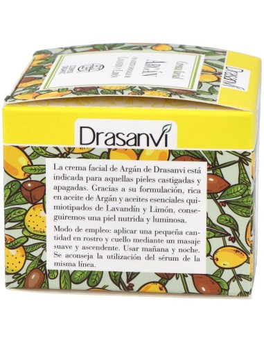 Crema Facial Argan Cosm Org 50Ml Drasanvi