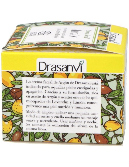 Crema Facial Argan Cosm Org 50Ml Drasanvi