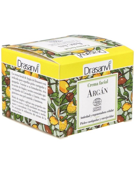 Crema Facial Argan Cosm Org 50Ml Drasanvi