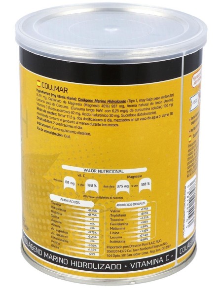 Collmar Magnesio + Curcuma Sabor Limon 300Gr. de Drasanvi