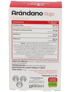 Arandano Rojo + Probioticos 30Cap. de B.Green (Lab. Lebudit) 2