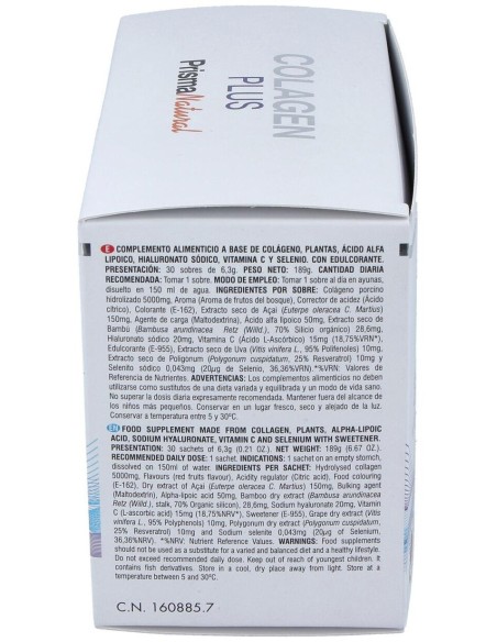 Colagen Plus 30 Sobres de Prisma Natural