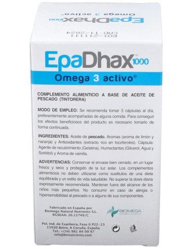 Epadhax 1000Mg. 90Cap. de Epadhax