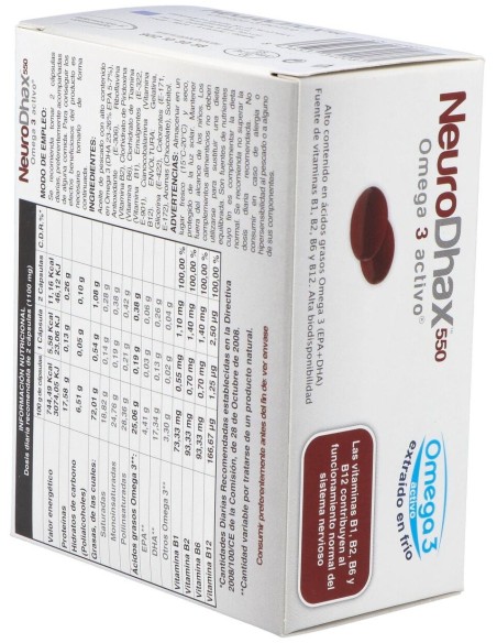 Neurodhax 550Mg. 80Cap. de Epadhax