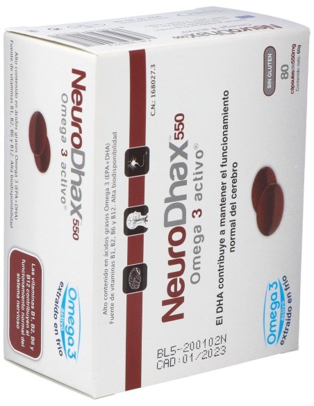 Neurodhax 550Mg. 80Cap. de Epadhax