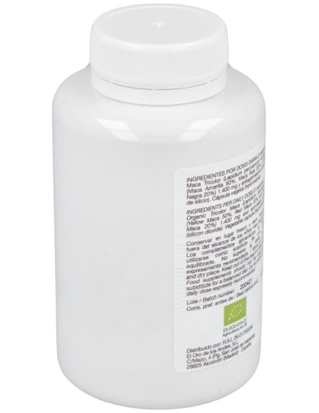 Maca Tricolor 700Mg. 90Cap. Eco de El Oro De Los Andes