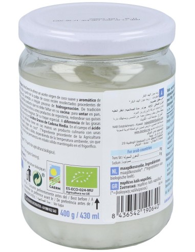 Aceite Virgen de Coco 400g de Naturgreen