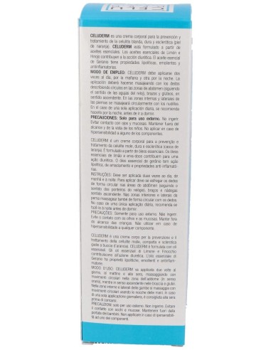 Celuderm Crema Anticelulitica Formula Seda 200Ml. de Terpenic Medical