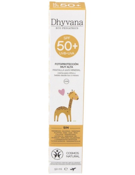 Solar Spf50+ Infantil  Sensible 50Ml. Eco de Dhyvana