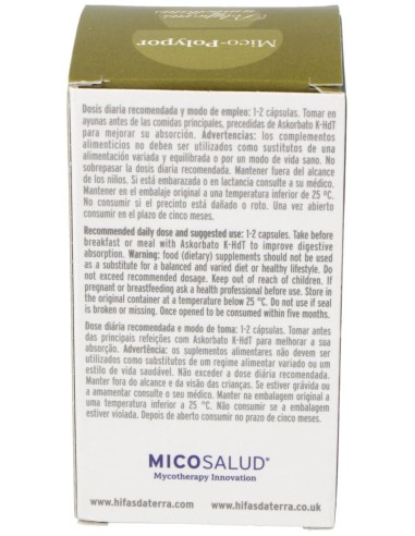 Mico Polypor (Polyporus) Hdt 70Cap. de Hifas Da Terra - Hdt