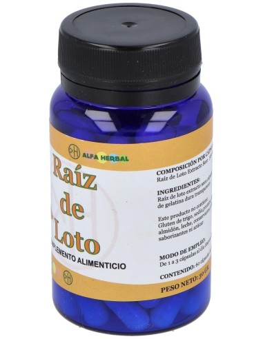 Raiz De Loto 60Cap. de Alfa Herbal