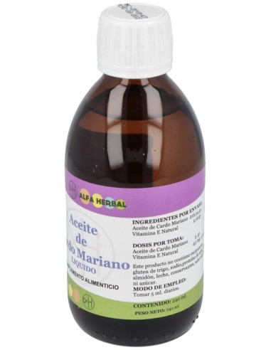 Aceite De Cardo Mariano 250Ml. de Alfa Herbal