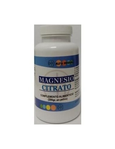 Magnesio Citrato Polvo 200Gr. de Alfa Herbal