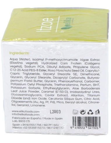 Itzae Crema Facial 50Ml. de Elikafoods