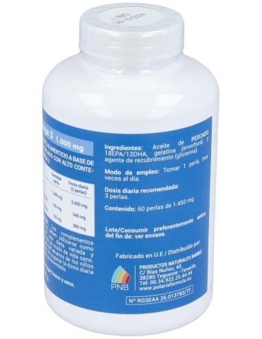 Omega 3 1000Mg. 60Perlas de Polaris
