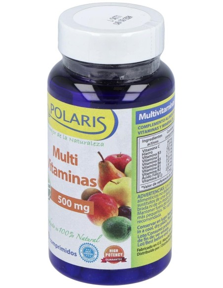 Multivitaminas 500Miligramos 100 Comprimidos Polaris