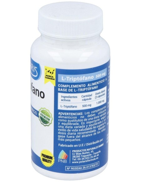 L-Triptofano 500Mg. 60Cap. de Polaris
