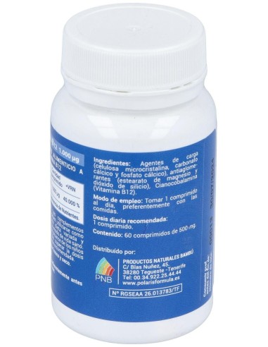 Vitamina B12 1000Mcg. 60Comp. de Polaris