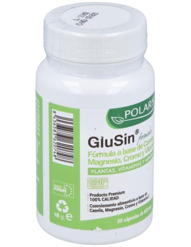 Glusin (Canela + Magnesio) 600Mg. 30Cap. de Polaris