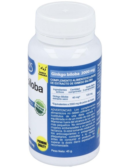 Ginkgo Biloba 2000Mg. 100Comp. de Polaris