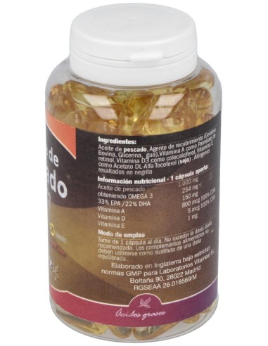 Aceite De Pescado 1000Mg. 120Cap. de Naturbite