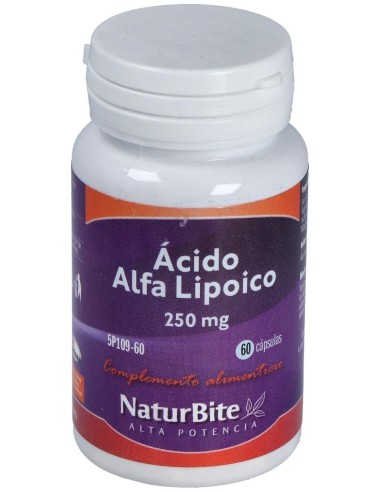 Acido Alfa Lipoico 250Mg. 60Cap. de Naturbite