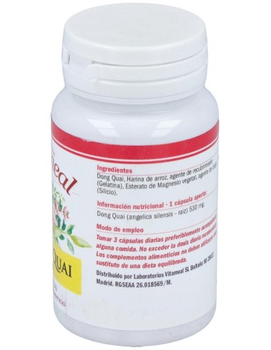 Dong Quai (Angelica Sinensis) 500Mg. 60Cap. de Vitameal