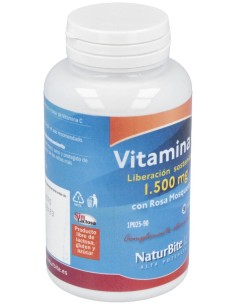 Vitamina C 1500Mg. Con Rosa Mosqueta Lib.S 90Comp. de Naturbite 2
