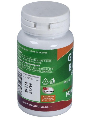 Ginkgo Biloba 6000mg, 60 comp. de NaturBite