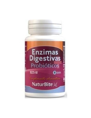 Enzimas Digestivas+Probioticos 60Cap. de Naturbite
