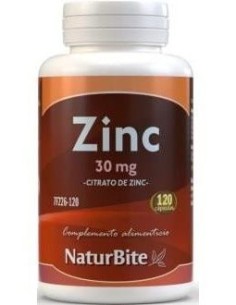Zinc Citrato 30Mg 120Cap. de Naturbite 2
