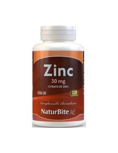 Zinc Citrato 30Mg 120Cap. de Naturbite