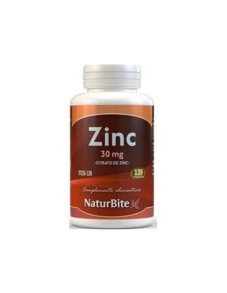 Zinc Citrato 30Mg 120Cap. de Naturbite