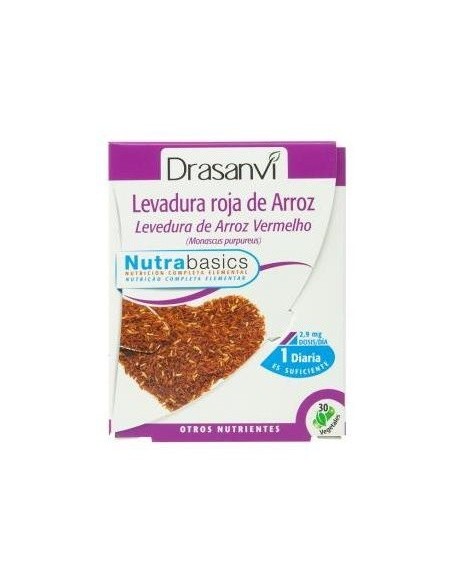 Levadura Roja Arroz (2,9Mg Monacolina K) 30 Capsulas Nutrabasicos Drasanvi