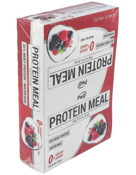Protein Meal Barritas Frutas Del Bosque 12Uds. de Pwd