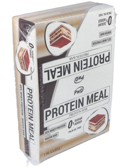 Protein Meal Barritas Tiramisu 12Uds. de Pwd