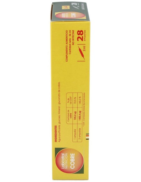 Cobre 4 28X2Ml Ampollas Labcatal