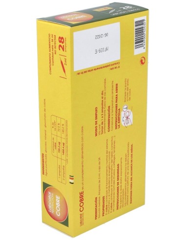 Cobre 4 28X2Ml Ampollas Labcatal