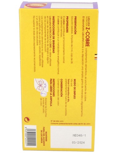 Lab. 19 (Zinc-Cobre) 28 Amp. de Labcatal