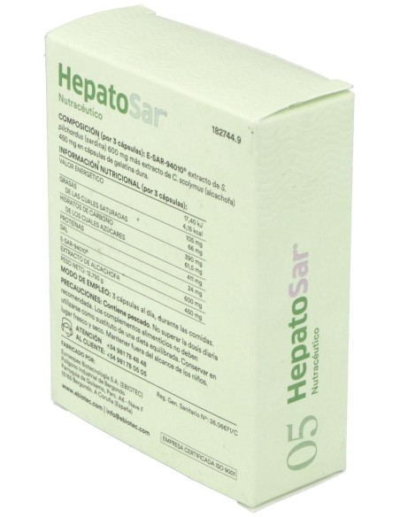 Hepatosar 30 Cap. de Ebiotec