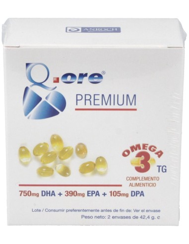 Q.Ore Premium Omega 3 120Perlas de Anroch