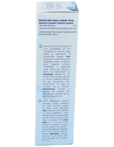 Quinton Daily Nasal Hygiene Isotonico Spray 100Ml de Quinton