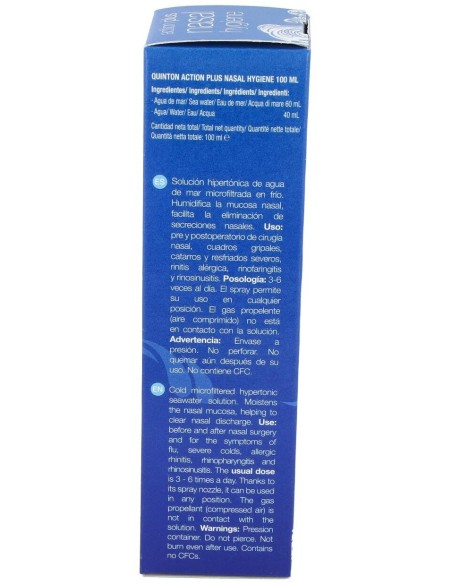 Quinton Action Nasal Hygiene  Hyperto. Spray 100Ml de Quinton