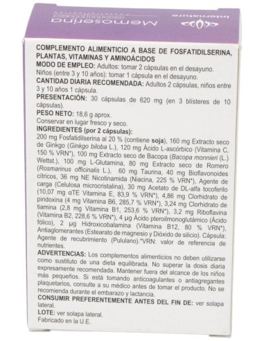 Memoserina Complex 30Cap. de Internature